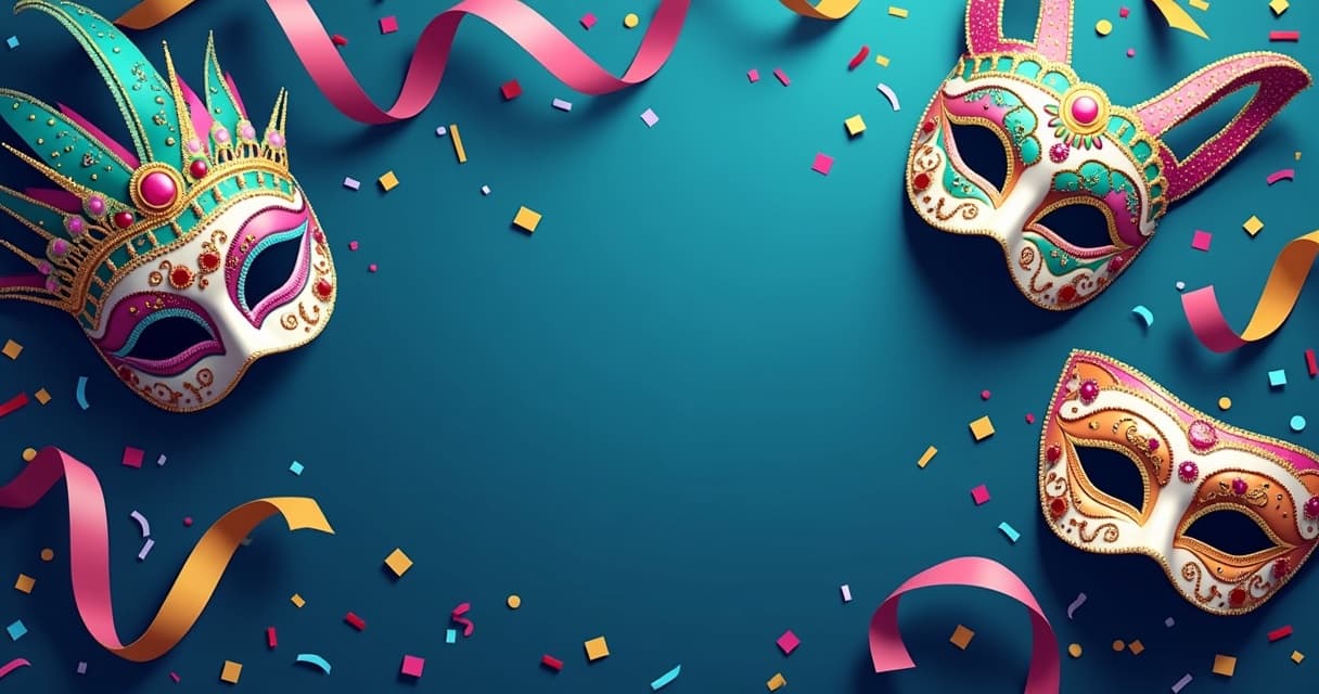Karneval 2026: Masken und Konfetti