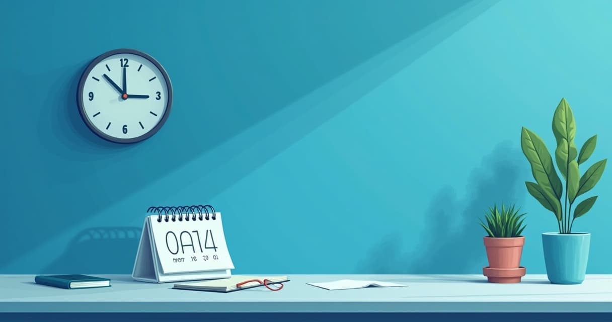 Kalender und Uhr: welcher Tag ist heute