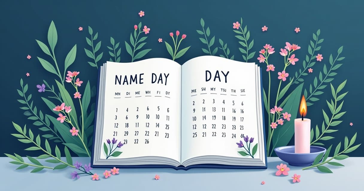 Namenstage im Kalender
